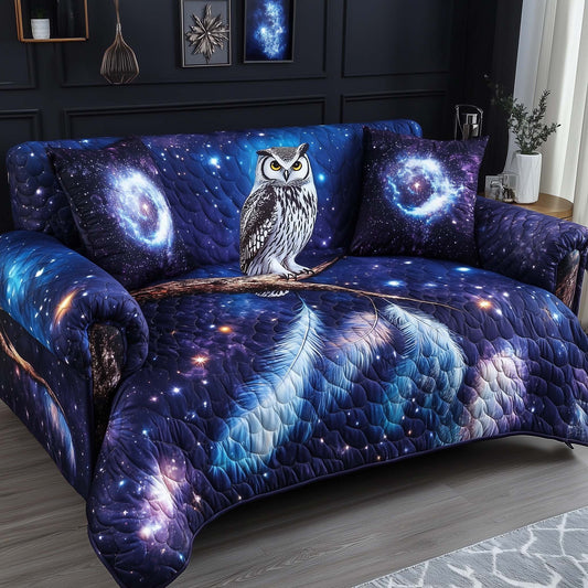 Galaxy Owl Quilted Sofa Cover GFTOHD11859