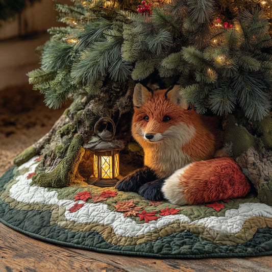Woodland Fox Quilted Tree Skirt GFTOHD11880