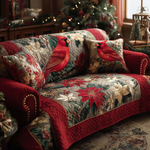 Cardinal Charm Quilted Sofa Cover GFTOHD11900