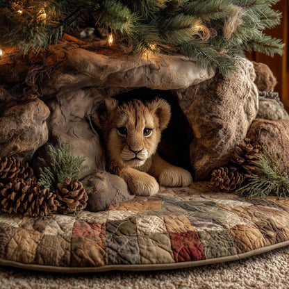 Lion Cub Quilted Tree Skirt GFTOHD11904