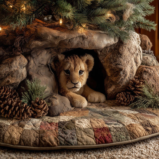 Lion Cub Quilted Tree Skirt GFTOHD11904
