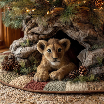 Lion Cub Quilted Tree Skirt GFTOHD11905