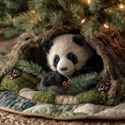 Panda Cub Quilted Tree Skirt GFTOHD11916