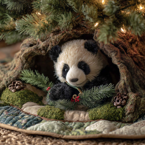 Panda Cub Quilted Tree Skirt GFTOHD11916