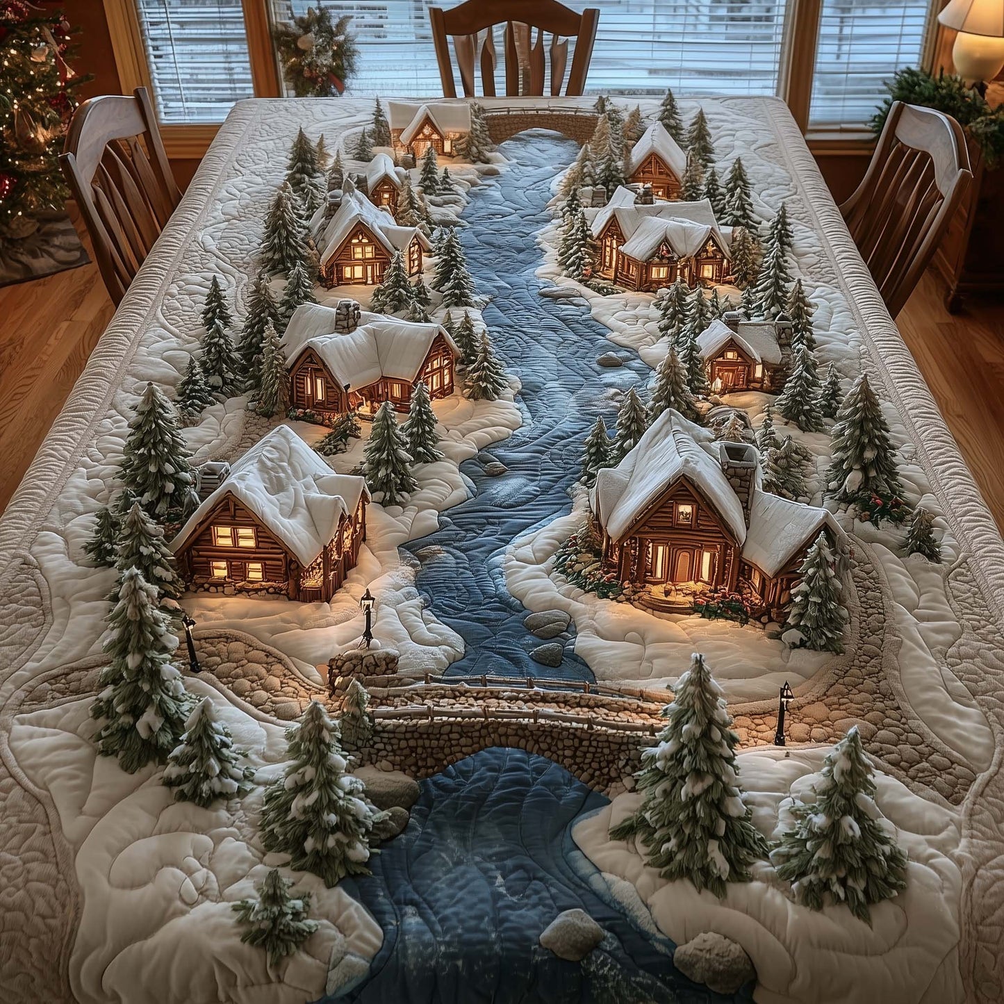 Snowy Village Tablcloth GFTOHD11935