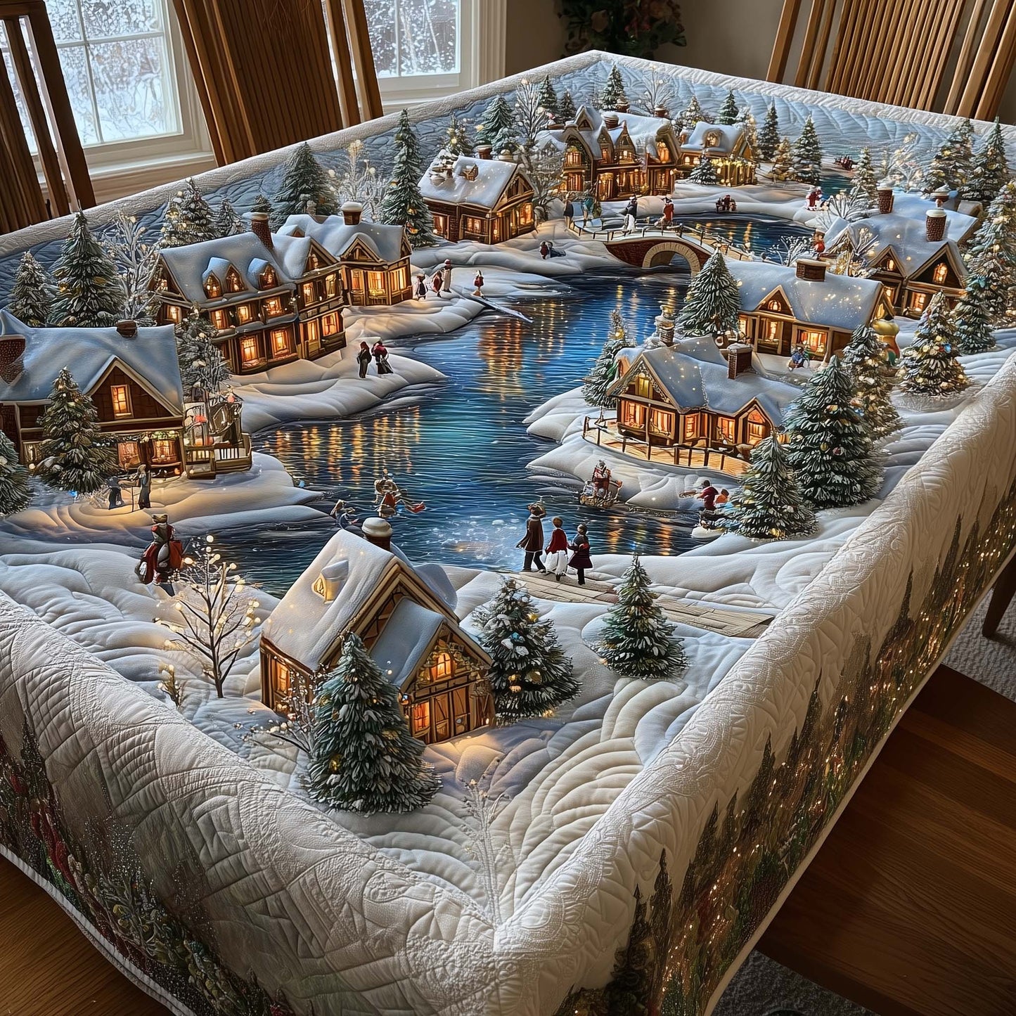 Snowy Village Tablcloth GFTOHD11937