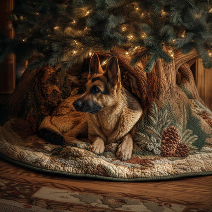 German Shepherd Quilted Tree Skirt GFTOHD11947