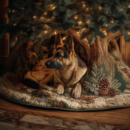 German Shepherd Quilted Tree Skirt GFTOHD11947