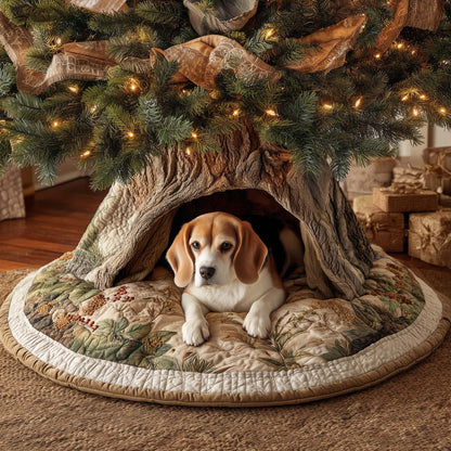 Adorable Beagle Quilted Tree Skirt GFTOHD11953