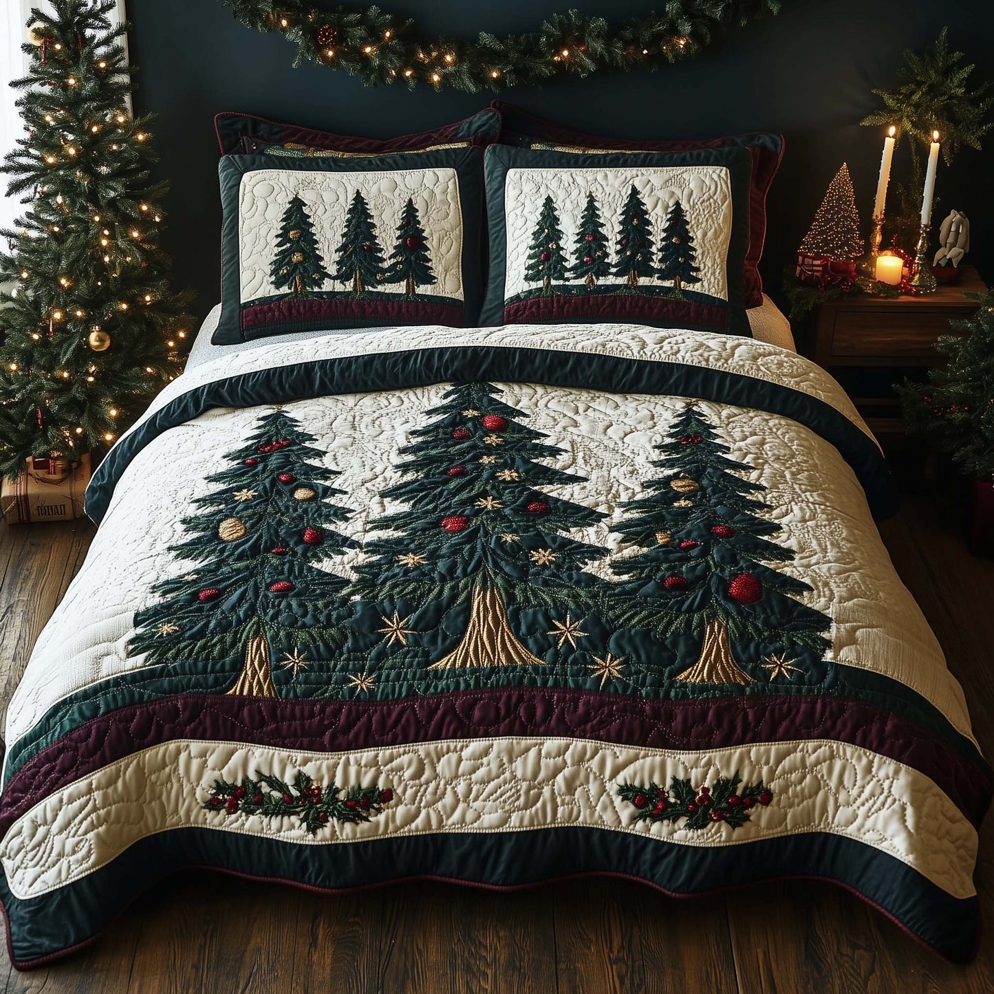 Christmas Forest Duvet Cover Set GFTOHD11982