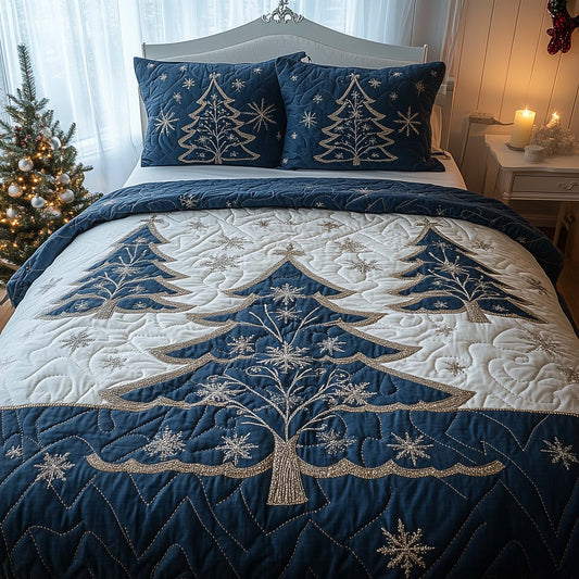 Crystal Snowflake Forest Duvet Cover Set GFTOHD11988