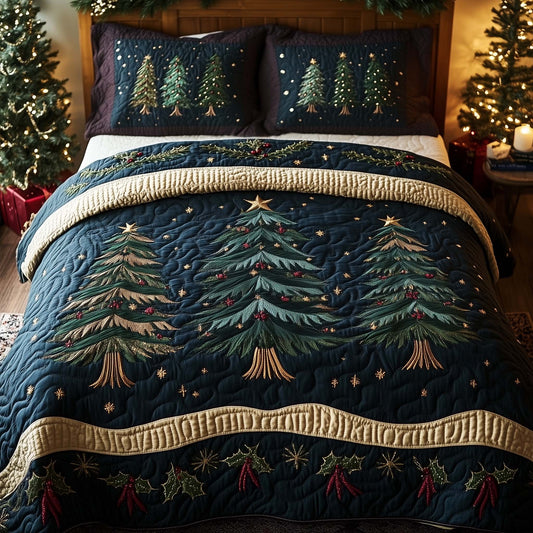 Crystal Snowflake Forest Duvet Cover Set GFTOHD11989