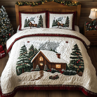 Cozy Cabin Christmas Duvet Cover Set GFTOHD11990