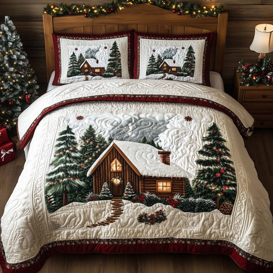 Cozy Cabin Christmas Duvet Cover Set GFTOHD11990
