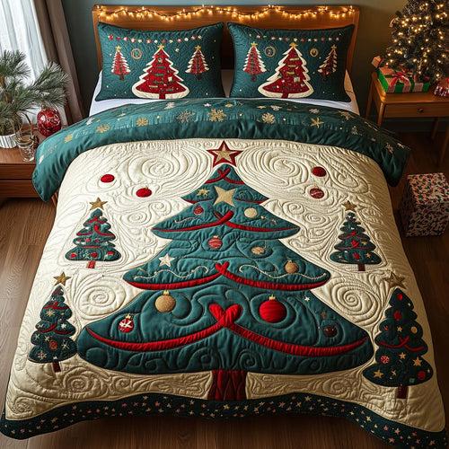 Whimsical Christmas Tree Duvet Cover Set GFTOHD11994