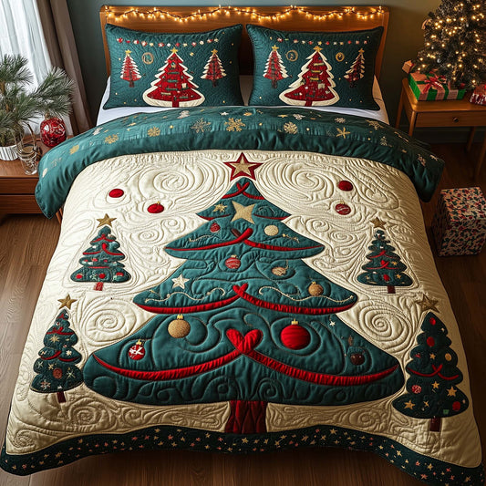 Whimsical Christmas Tree Duvet Cover Set GFTOHD11994
