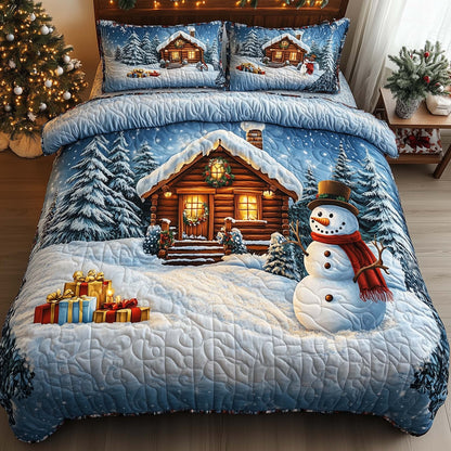 Festive Snowman Duvet Cover Set GFTOHD12086