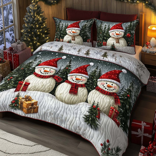 Festive Snowman Duvet Cover Set GFTOHD12088