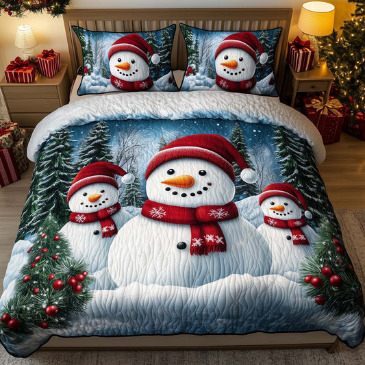 Festive Snowman Duvet Cover Set GFTOHD12090