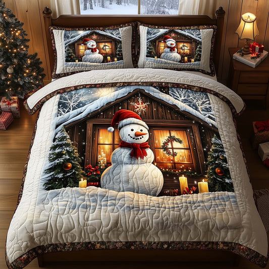 Festive Snowman Duvet Cover Set GFTOHD12092
