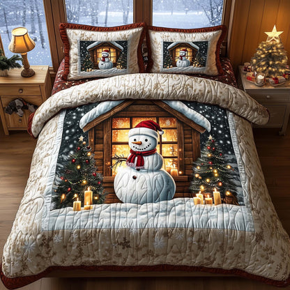 Festive Snowman Duvet Cover Set GFTOHD12093