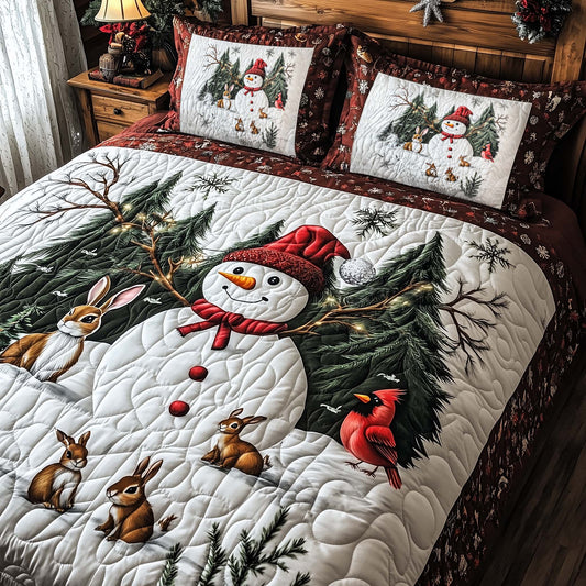 Festive Snowman Duvet Cover Set GFTOHD12095