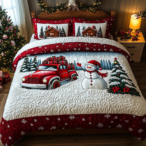 Festive Snowman Duvet Cover Set GFTOHD12096