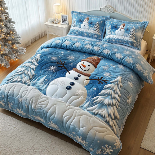 Festive Snowman Duvet Cover Set GFTOHD12097