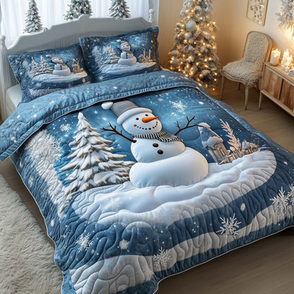 Festive Snowman Duvet Cover Set GFTOHD12098