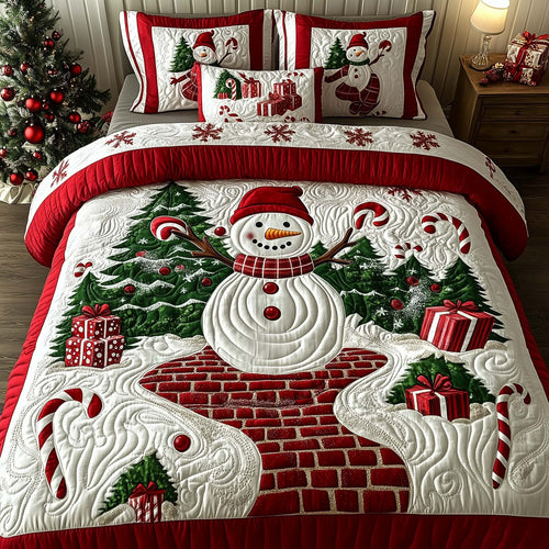 Festive Snowman Duvet Cover Set GFTOHD12099
