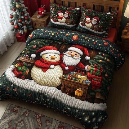 Festive Snowman Duvet Cover Set GFTOHD12102