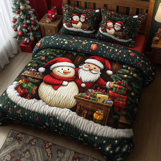 Festive Snowman Duvet Cover Set GFTOHD12102