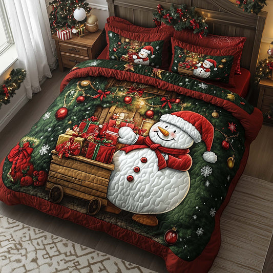 Festive Snowman Duvet Cover Set GFTOHD12103