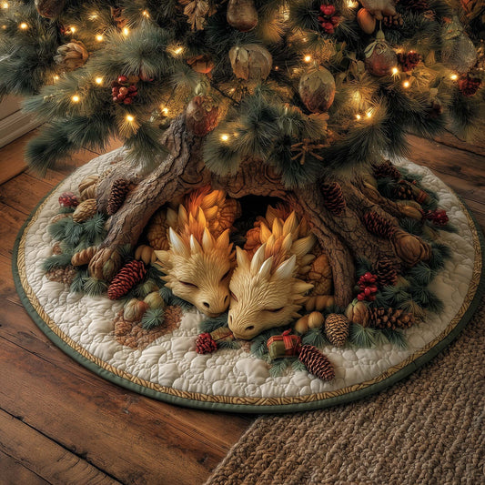 Celestial Baby Dragons Quilted Tree Skirt GFTOHD12141