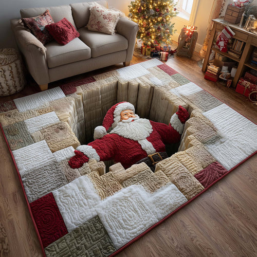 Christmas Santa Journey Area Rug GFTOHD12151