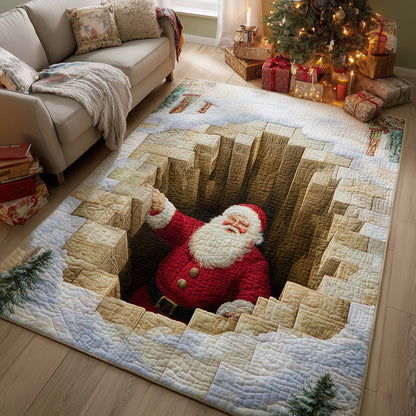 Christmas Santa Journey Area Rug GFTOHD12152