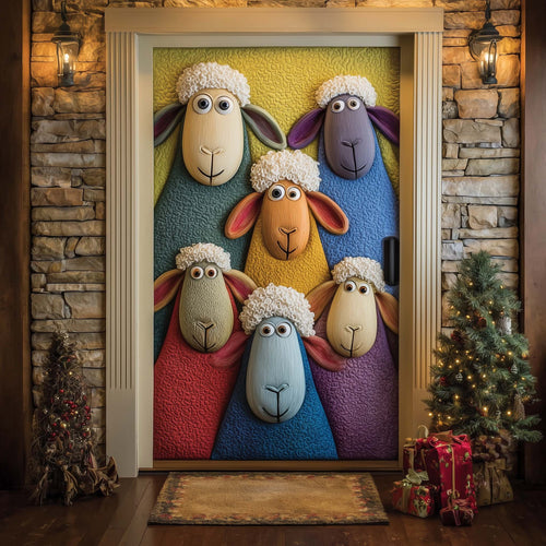 Sheep Heaven Quilted Door Cover GFTOHD12281