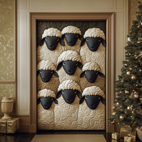 Sheep Heaven Quilted Door Cover GFTOHD12282