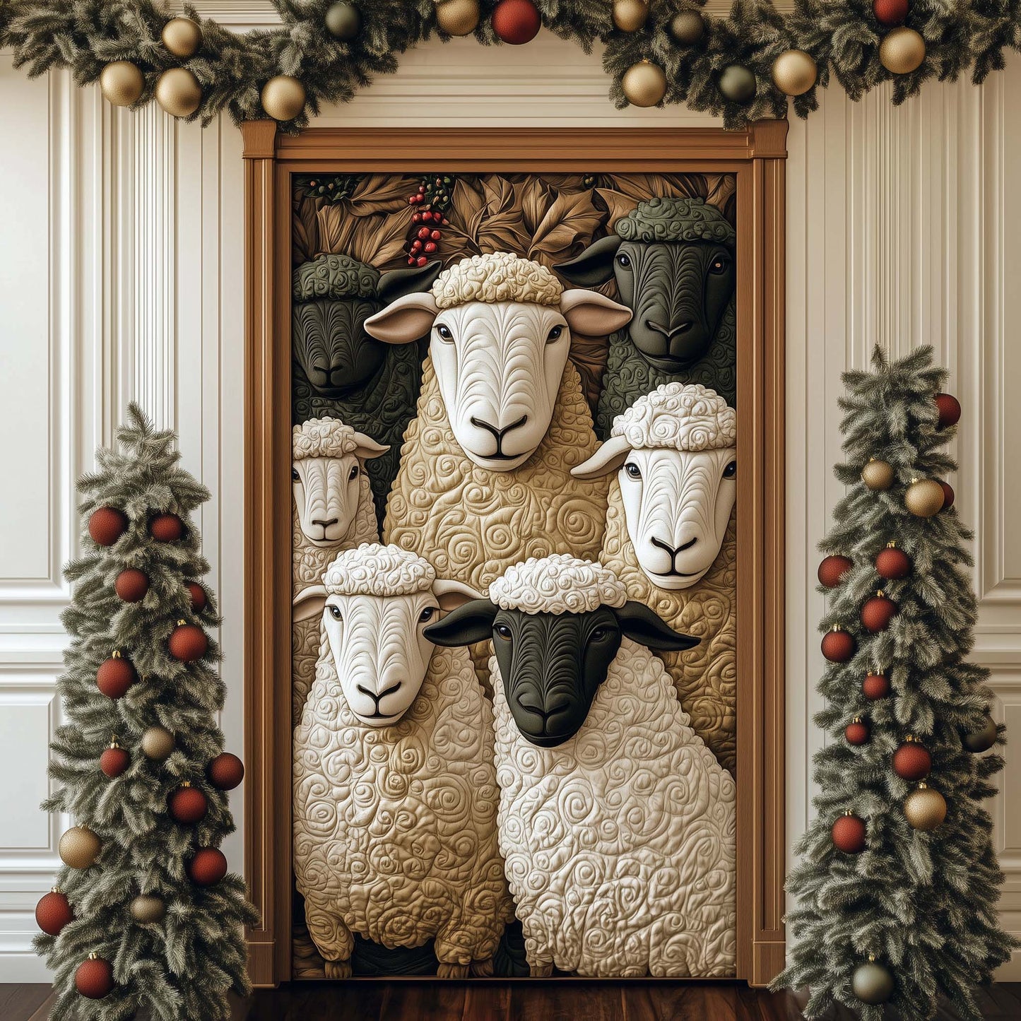 Sheep Heaven Quilted Door Cover GFTOHD12283