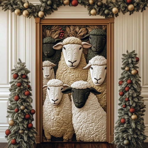 Sheep Heaven Quilted Door Cover GFTOHD12283