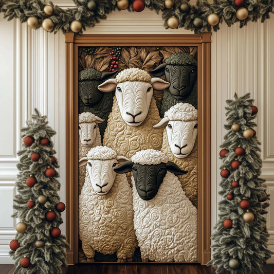 Sheep Heaven Quilted Door Cover GFTOHD12283