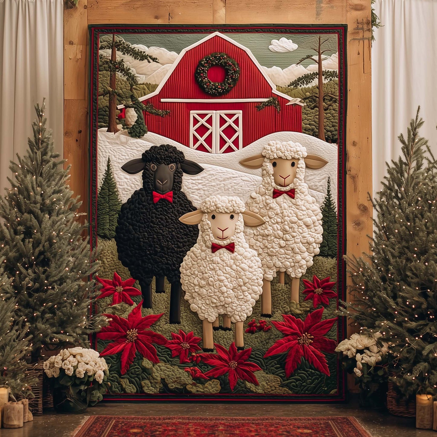 Sheep Heaven Quilted Door Cover GFTOHD12285