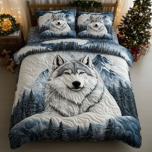Snowy Wolf Duvet Cover Set GFTOHD12291