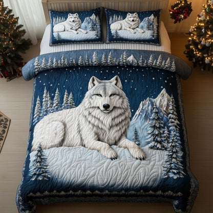 Snowy Wolf Duvet Cover Set GFTOHD12292