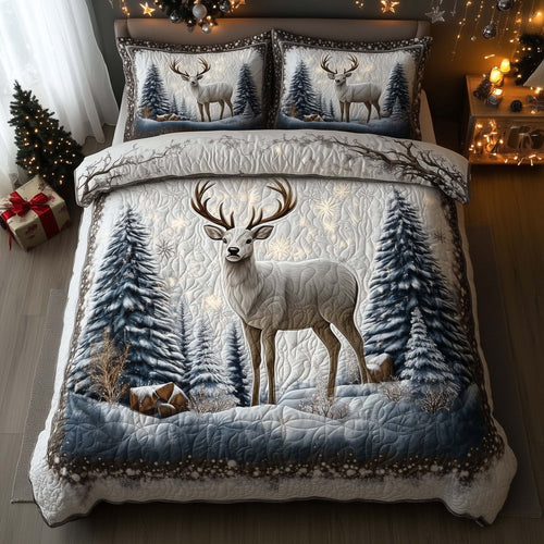Winter Deer Duvet Cover Set GFTOHD12295