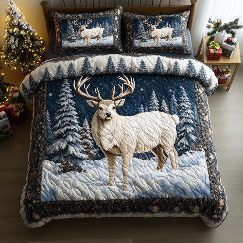 Winter Deer Duvet Cover Set GFTOHD12296