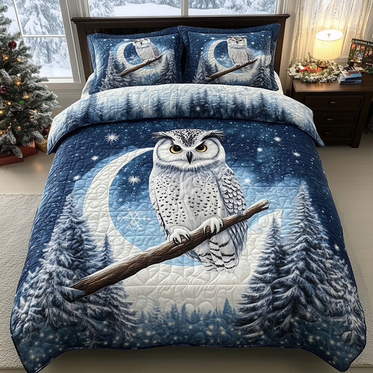 Snow Owl Duvet Cover Set GFTOHD12302