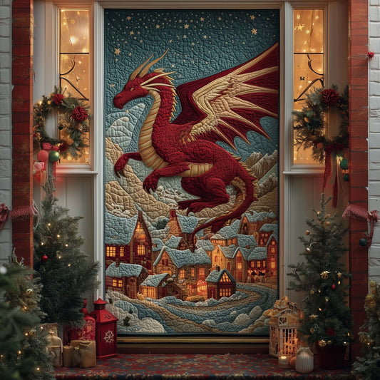 Majestic Dragon Quilted Door Cover GFTOHD12326