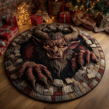 Krampus Quilted Round Mat GFTOHD12342