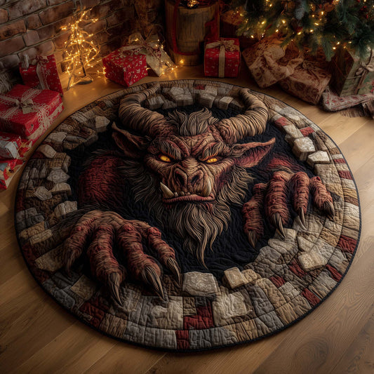 Krampus Quilted Round Mat GFTOHD12342